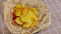 Honey Butter Potato Chips at Home [Super Crispy]