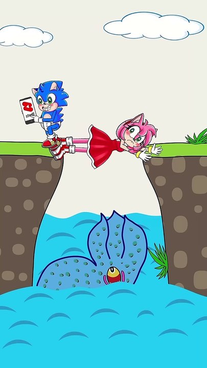 TOP 3 Sad And Funny Cartoons About Distracted sonic   #shorts