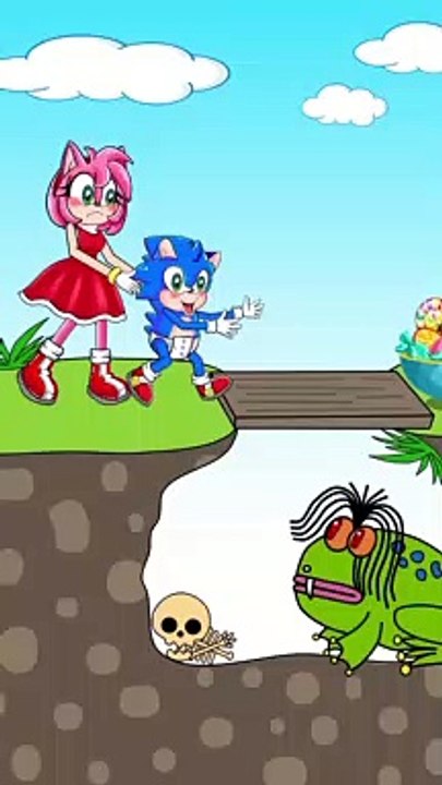 TOP 3 Sad and Funny Animated Cartoons about Amy and Sonic!   #shorts #animation #story