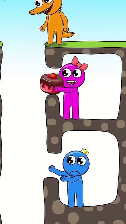 Top 3 Animated stories with Rainbow Friends  #shorts #animation #story