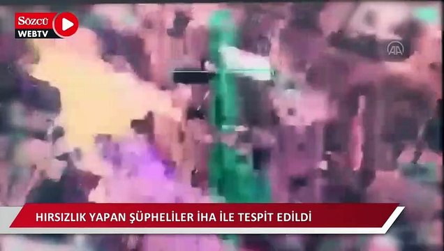 Gaziantep'te enkazdan hırsızlık yapan şüpheliler İHA ile tespit edildi