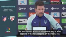 Simeone wants 'tranquillity' amid 'Barcagate' scandal