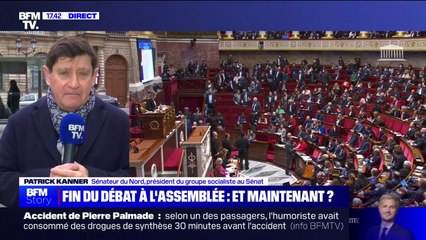 Réforme des retraites: le sénateur socialiste, Patrick Kanner, "prend l'engagement" que "l'article 7 sera examiné au Sénat