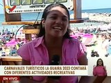 Carnavales Turísticos La Guaira 2023 cuenta con actividades recreativas para los visitantes