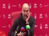 Pep Guardiola reacts to City's 1-1 draw with Forest