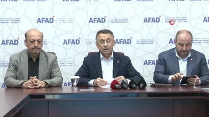 Cumhurbaşkanı Yardımcısı Fuat Oktay basın açıklamasında bulundu
