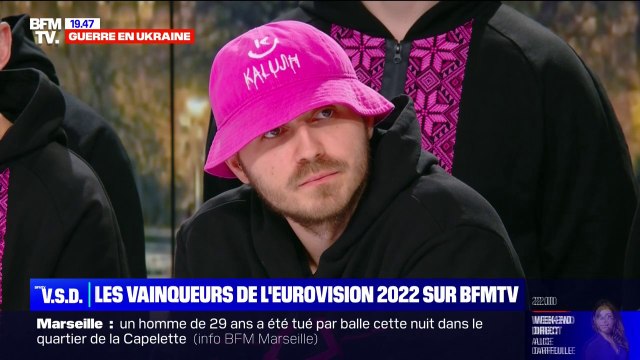 Oleh Psiouk (Kalush Orchestra): Nous avons vendu notre trophée pour 900.000 dollars , aux profits d'une association d'aide aux soldats ukrainiens