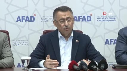 Cumhurbaşkanı Yardımcısı Fuat Oktay basın açıklamasında bulundu