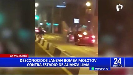 Alianza Lima presenta denuncia tras ataque con bomba molotov en el frontis de Matute
