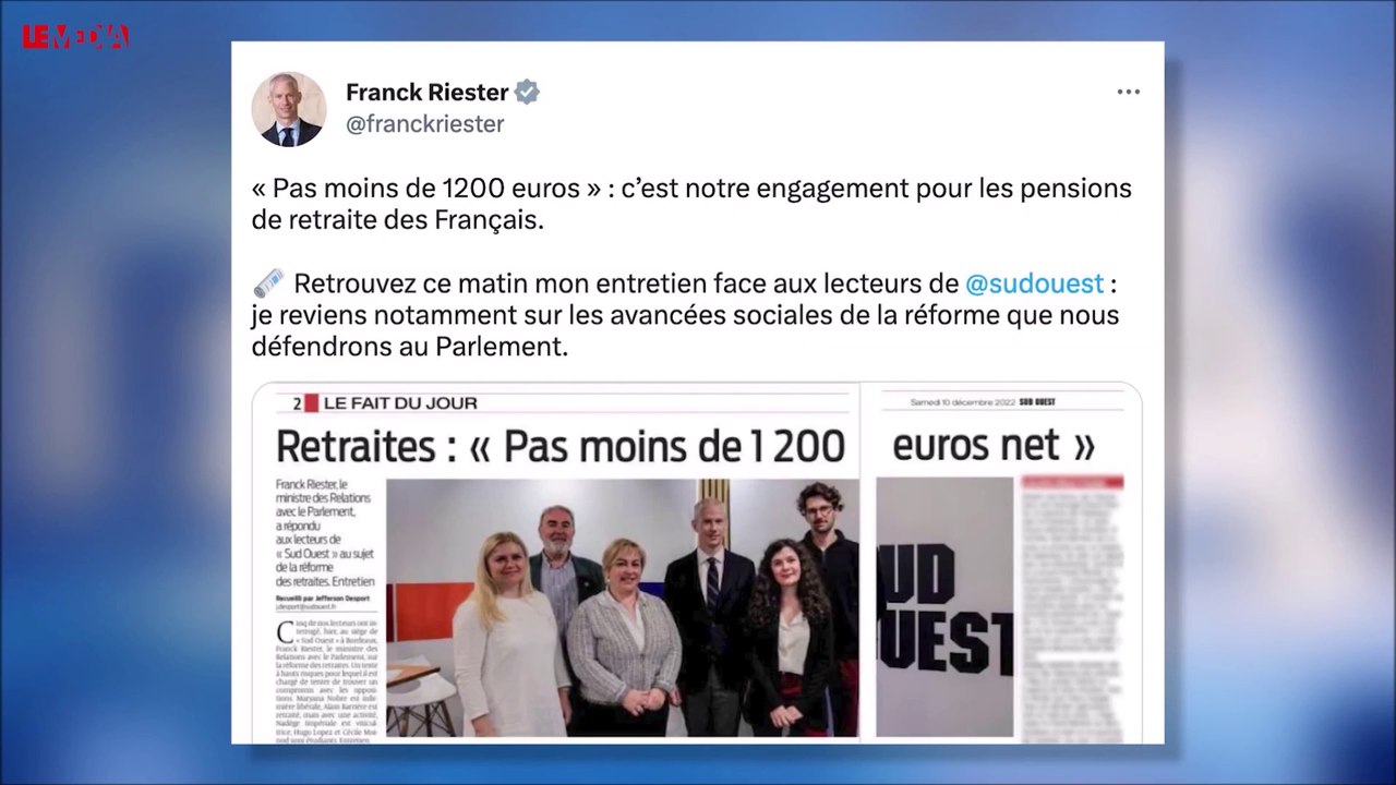 Réforme des retraites : et les fameux 1200 € ?