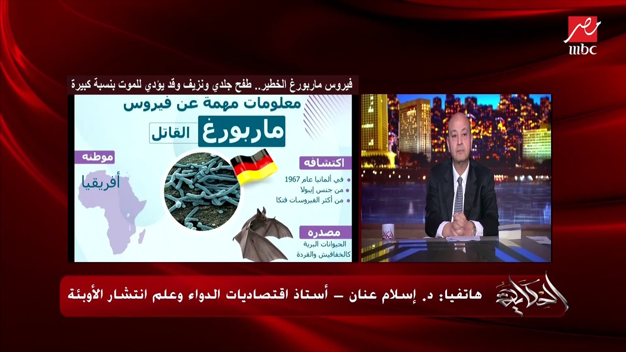 نسبة الوفاة ٨٠٪؜.. فيروس ماربورغ الفتاك.. (اعرف الأعراض والخطورة وطرق الانتقال).. د.إسلام عنان أستاذ اقتصاديات الدواء وعلم انتشار الأوبئة يوضح ويحذر