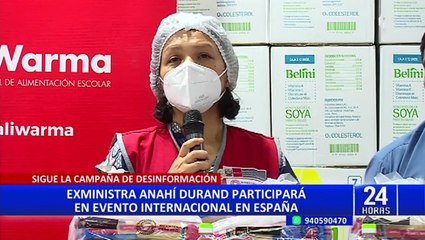 Exministra Anahí Durand se presentará en España para exponer sobre situación en Perú