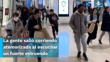 Suicidio en centro comercial causa pánico en París