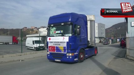 Bosna Hersek Kızılhaçı, Türkiye ve Suriye'ye 4 tır yardım yolladı