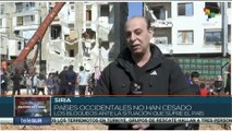 Continúan labores de remoción de escombros en Siria