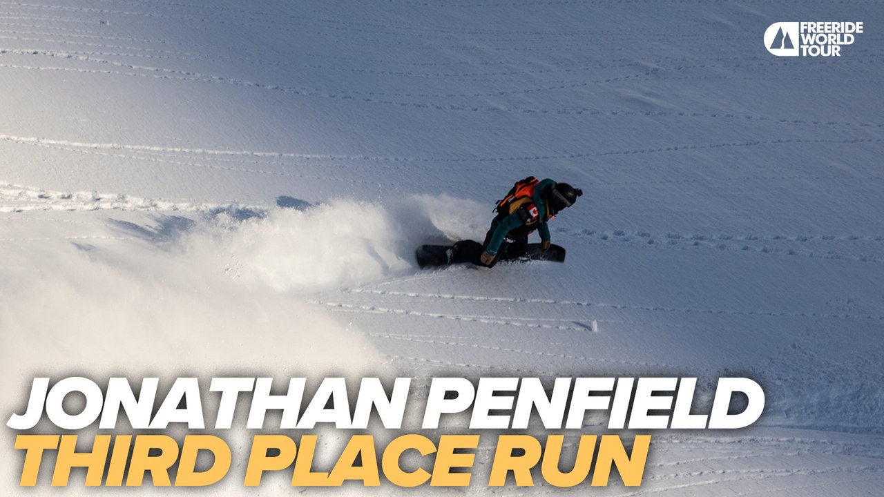 Jonathan Penfield Third Place Run I FWT23 Kicking Horse Golden BC Pro