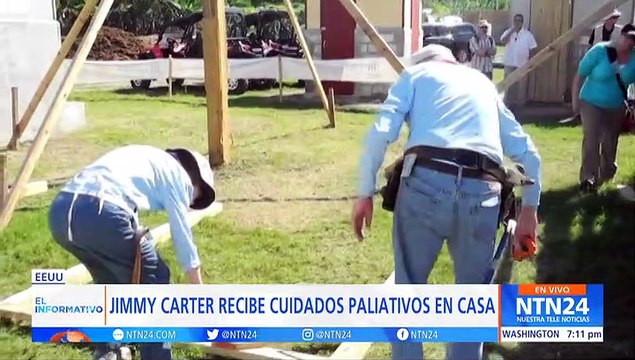 Expresidente de Estados Unidos Jimmy Carter recibirá cuidados paliativos en su casa