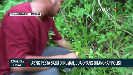 Asyik Pesta Sabu di Rumah, 2 Orang di Lampung Ditangkap Polisi