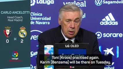 Download Video: Ancelotti shrugs off injury concerns ahead of Liverpool tie