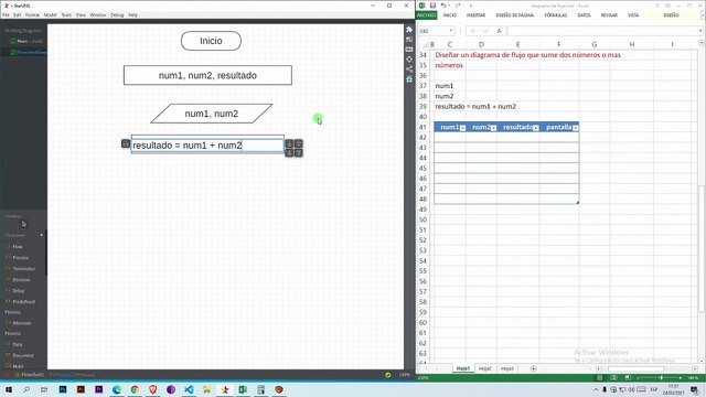 Diagrama de Flujo: Suma de dos números o más números