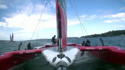 'Like a rag doll': Man falls overboard in SailGP
