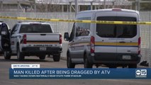 Man dead after being dragged by ATV gator while taking down materials near State Farm Stadium