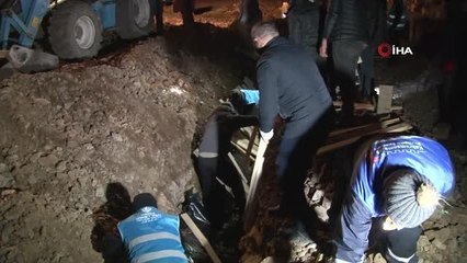 Kahramanmaraş'ta defin işlemleri gece boyu devam ediyor