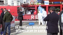 Desembarcam no norte de Itália 84 migrantes resgatados em águas líbias