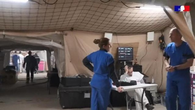 Fransa'nın Adıyaman'da kurduğu sahra hastanesi faaliyetlerine devam ediyor