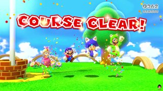 Super Mario 3D World - Mario, Peach, Luigi & Toad in Really Rolling Hills, Mystery House Melee, Big Galoomba Blockade, Double Cherry Pass, Bowser's Bullet Bill Brigade