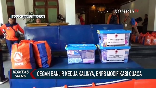 Cegah banjir Kedua Kalinya di Solo, BNPB Lakukan Modifikasi Cuaca