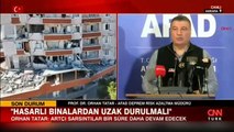 AFAD Deprem ve Risk Azaltma Genel Müdürü Orhan Tatar konuştu