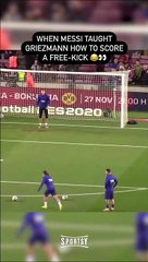 Messi nous donne une leçon de coup franc... Magique