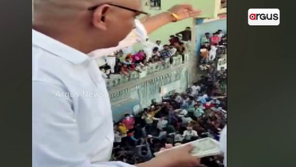 It Rained Notes At The wedding! Former Sarpanch Blew Lakhs In The Air, Guests Rushed To Grab Money