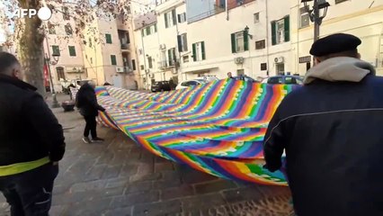 Pacifisti in piazza, Marcia della Pace dopo un anno di guerra