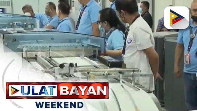 Pag-imprenta ng mga balota para sa Barangay at SK Elections sa Oktubre, 2023, malapit nang matapos