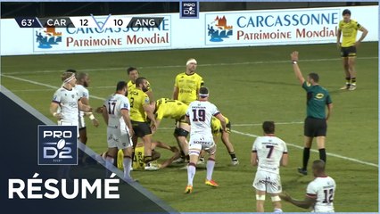 PRO D2 - Résumé US Carcassonne-SA XV Charente: 15-20 - J21 - Saison 2022/2023