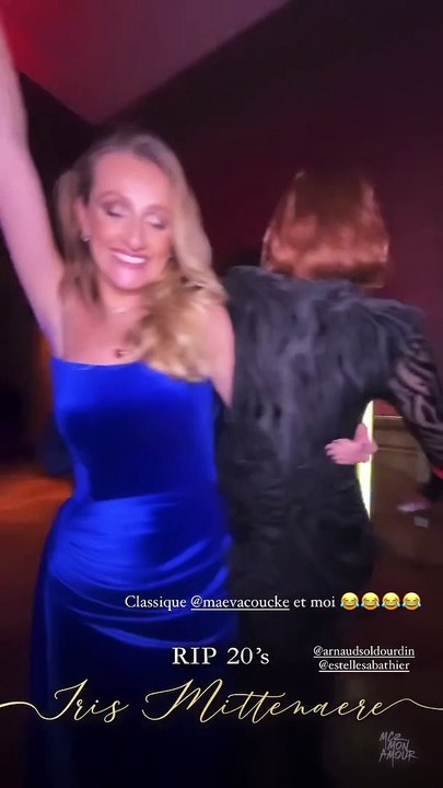 Diane Leyre et Maeva Coucke à la soirée d'anniversaire d'Iris Mittenaere.