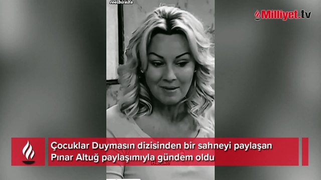 Pınar Altuğ, Çocuklar Duymasın'dan deprem sahnesini paylaştı