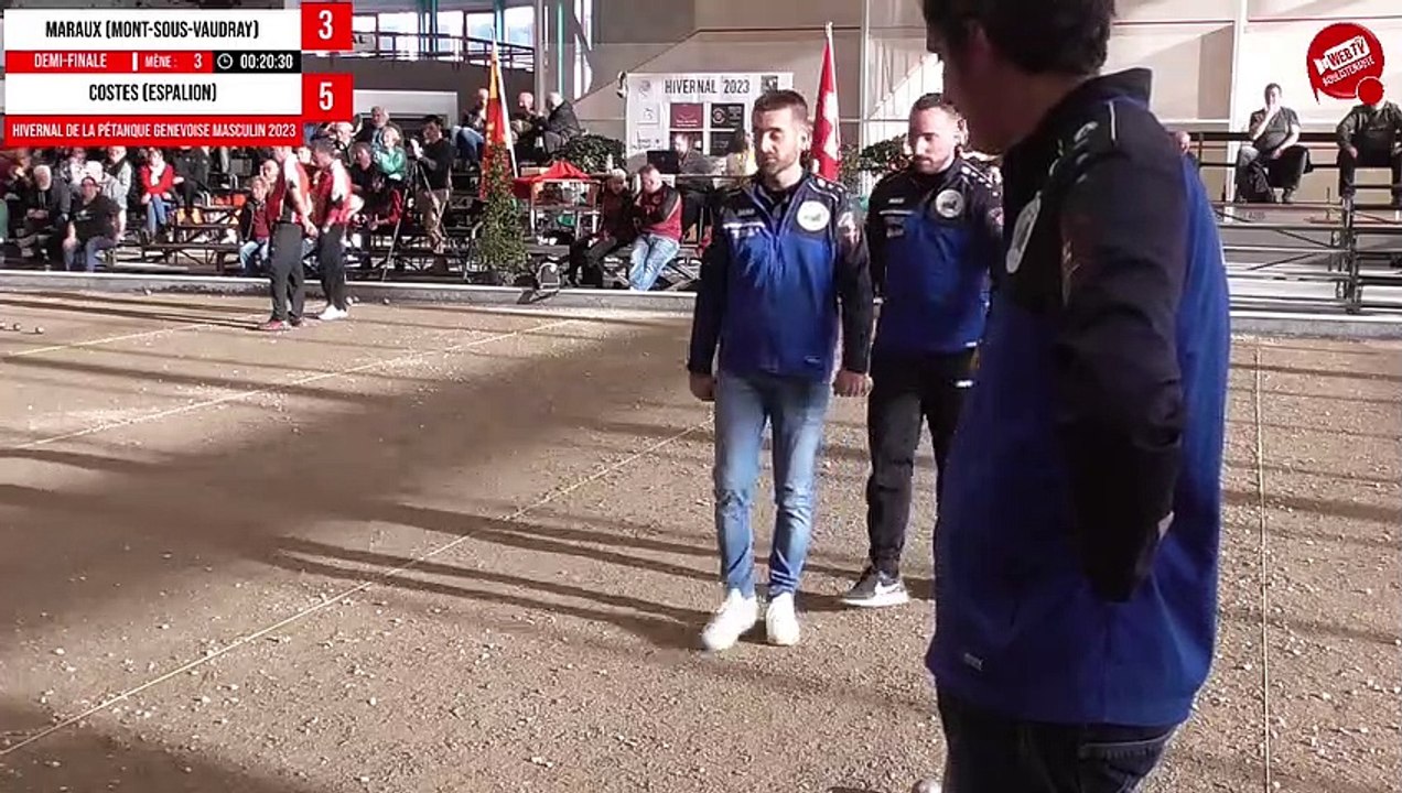 Demi-finale MARAUX vs COSTES : Marathon hivernal à pétanque masculin de Genève 2023