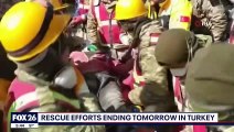 Rescue efforts ending in Turkey