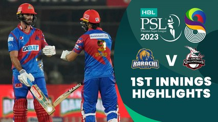 1st Innings Highlights | Karachi Kings vs Lahore Qalandars | Match 8 | HBL PSL 8 | MI2T