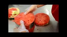 How to Make Watermelon Cake with whipped cream icing and fresh fruits!