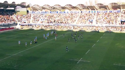TOP 14 - Essai de Sadek DEGHMACHE (USAP) - USA Perpignan - Section Paloise - Saison 2022:2023