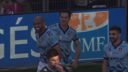 TOP 14 - Essai de Tristan TEDDER (USAP) - USA Perpignan - Section Paloise - Saison 2022:2023