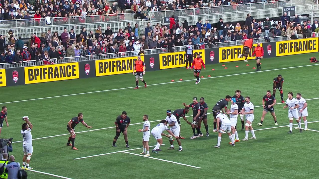 TOP 14 - Essai de Brandon PAENGA-AMOSA (MHR) - LOU Rugby - Montpellier Hérault Rugby - Saison 2022:2023