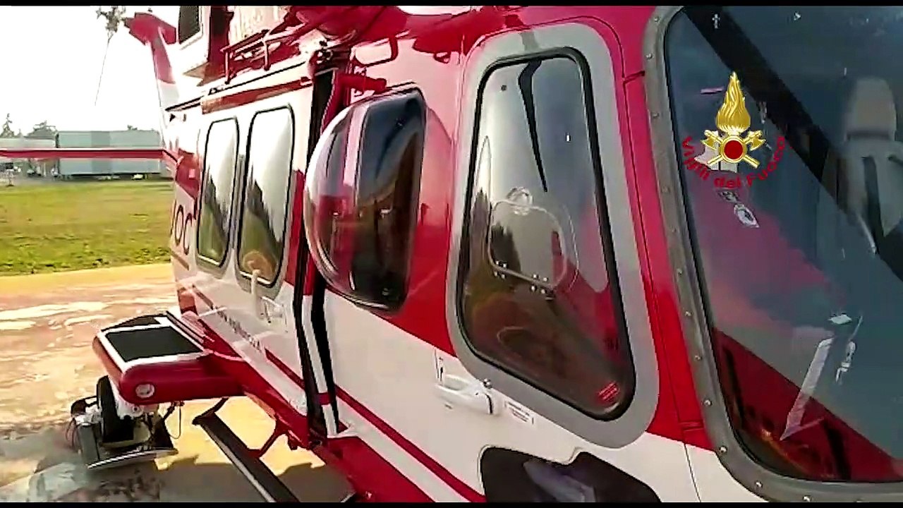 Il soccorso in elicottero
