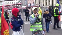 Gilets jaunes.  Liberté vérité. Paris/France - 18 Février 2023