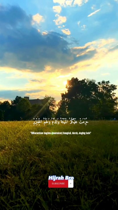 Murottal Merdu .. Surah Al-Ma'idah ayat 3 . #dailymotion #alquran #murottal