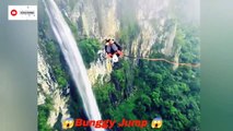 Bunggy Jump  Cliff jumping  Who can dare to jump off this Cliff  #cliffjumper #cliffjumpingt#cliffjump #cliffdiving #shorts  cliff jump, cliff jumping with rope, cliff jump in water, jump from cliff, cliff jumping into waterfall, jump off cliff song